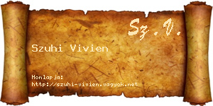 Szuhi Vivien névjegykártya